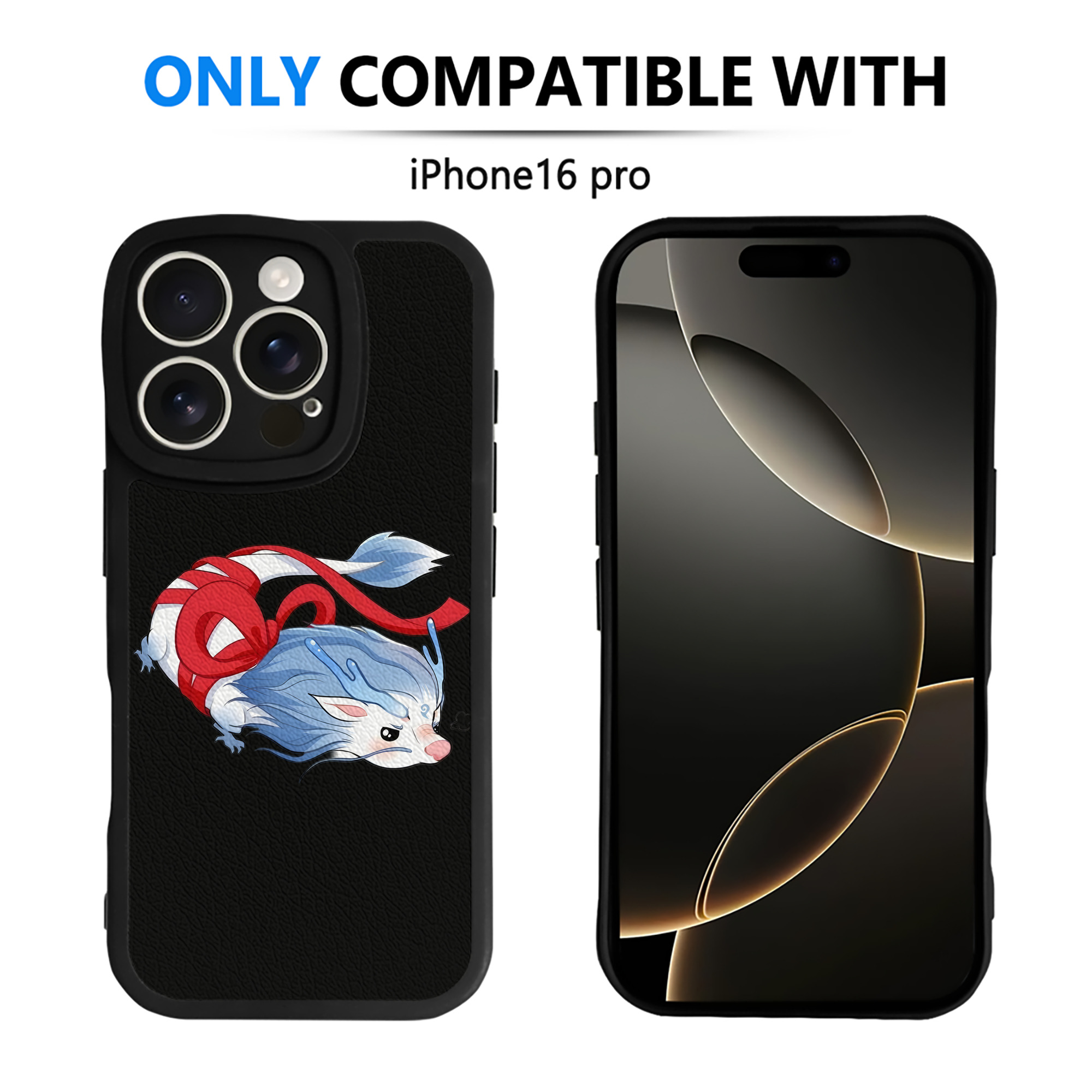 （画像用） Ne Zha 2 ナタ 魔童の大暴れ 【iPhone 16シリーズ対応】シリコンスマホケース（レザー調） 材質：シリコン
